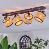 Ramila Lampa sufitowa, Spot sufitowy Czarny, 4-punktowe