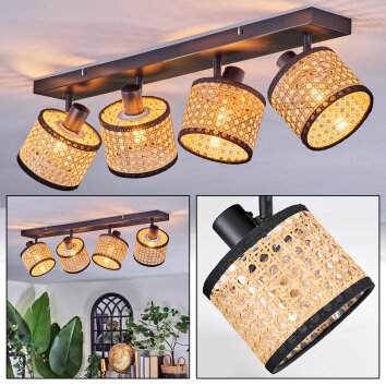Ramila Lampa sufitowa, Spot sufitowy Czarny, 4-punktowe