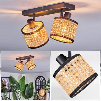 Ramila Lampa sufitowa, Spot sufitowy Czarny, 2-punktowe