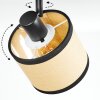 Chellas Lampa sufitowa, Spot sufitowy Czarny, 3-punktowe