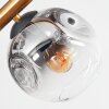 Ripoll lampa sufitowa, kula świetlna złoty, czarny, 8-punktowe