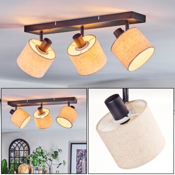 Bassagoda Lampa sufitowa, Spot sufitowy Czarny, 3-punktowe