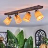 Lindberg Lampa sufitowa, Spot sufitowy Czarny, 4-punktowe