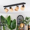 Lindberg Lampa sufitowa, Spot sufitowy Czarny, 4-punktowe