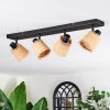 Lindberg Lampa sufitowa, Spot sufitowy Czarny, 4-punktowe
