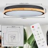 Coentral Lampa sufitowa, Panel LED Czarny, 1-punktowy