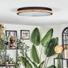 Coentral Lampa sufitowa, Panel LED Czarny, 1-punktowy