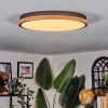 Coentral Lampa sufitowa, Panel LED Czarny, 1-punktowy