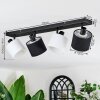 Bassagoda lampa sufitowa, spot sufitowy czarny, 4-punktowe
