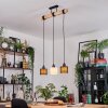 Bassagoda lampa wisząca, lampa wisząca kolory naturalne, czarny, 3-punktowe