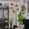 Koyoto kula świetlna, lampa stojąca niebeieski, zielony, miedziany, 5-punktowe