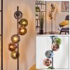 Koyoto kula świetlna, lampa stojąca 32 cm niebeieski, zielony, miedziany, 6-punktowe