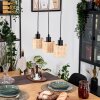 Cavaca lampa wisząca, lampa wisząca kolory naturalne, czarny, 3-punktowe