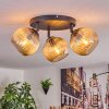 Koyoto lampa sufitowa, kula świetlna bursztynowy, 3-punktowe