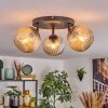 Koyoto lampa sufitowa, kula świetlna bursztynowy, 3-punktowe