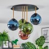 Gastor lampa sufitowa, kula świetlna 45 cm mosiądz, czarny, 5-punktowe