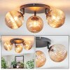 Chehalis lampa sufitowa, kula świetlna 48.5 cm bursztynowy, 3-punktowe