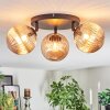 Chehalis lampa sufitowa, kula świetlna 48.5 cm bursztynowy, 3-punktowe