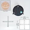 Chehalis lampa sufitowa, kula świetlna 48.5 cm bursztynowy, 3-punktowe
