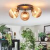 Chehalis lampa sufitowa, kula świetlna 48.5 cm bursztynowy, 3-punktowe