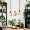 Granja lampa wisząca, lampa wisząca kolory naturalne, czarny, 3-punktowe