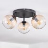 Koyoto Lampa sufitowa, Kula świetlna W kolorze bursztynu, Przezroczysty, 3-punktowe