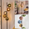 Koyoto kula świetlna, lampa stojąca 32 cm niebeieski, złoty, zielony, miedziany, 5-punktowe