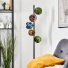 Koyoto kula świetlna, lampa stojąca 32 cm niebeieski, złoty, zielony, miedziany, 5-punktowe