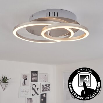 Mohlin Lampa Sufitowa LED Nikiel matowy, 1-punktowy