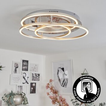 Buren Lampa Sufitowa LED Nikiel matowy, 1-punktowy