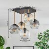 Ripoll lampa sufitowa, kula świetlna złoty, czarny, 5-punktowe