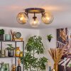 Ripoll lampa sufitowa, kula świetlna bursztynowy, przezroczysty, przydymiony, 3-punktowe