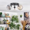 Ripoll Lampa sufitowa, Kula świetlna W kolorze bursztynu, Przezroczysty, Przydymiony, 3-punktowe