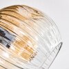Ripoll Lampa sufitowa, Kula świetlna W kolorze bursztynu, Przezroczysty, 3-punktowe