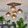 Koyoto lampa sufitowa, kula świetlna złoty, czarny, 5-punktowe