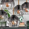 Koyoto lampa sufitowa, kula świetlna złoty, czarny, 5-punktowe