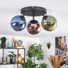 Koyoto lampa sufitowa, kula świetlna niebeieski, zielony, miedziany, 3-punktowe