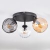 Koyoto Lampa sufitowa, Kula świetlna W kolorze bursztynu, Przezroczysty, Przydymiony, 3-punktowe
