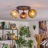 Ripoll lampa sufitowa, kula świetlna chrom, złoty, przezroczysty, miedziany, przydymiony, 3-punktowe