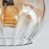 Koyoto lampa sufitowa, kula świetlna mosiądz, czarny, 5-punktowe