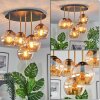 Koyoto lampa sufitowa, kula świetlna 45 cm mosiądz, czarny, 5-punktowe