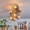 Ripoll lampa sufitowa, kula świetlna złoty, czarny, 8-punktowe