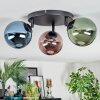 Chehalis Lampa sufitowa, Kula świetlna 48.5 cm Niebeieski, Zielony, W kolorze miedzi, 3-punktowe Chehalis Lampa sufitowa, Kula świetlna 48.5 cm Niebeieski, Zielony, W kolorze miedzi, 3-punktowe