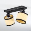 Chellas Lampa sufitowa, Spot sufitowy Czarny, 2-punktowe