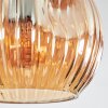 Ripoll lampa sufitowa, kula świetlna mosiądz, czarny, 5-punktowe