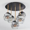 Ripoll Lampa sufitowa, Kula świetlna Mosiądz, Czarny, 5-punktowe