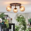 Chehalis Lampa sufitowa, Kula świetlna W kolorze bursztynu, 3-punktowe Chehalis Lampa sufitowa, Kula świetlna W kolorze bursztynu, 3-punktowe