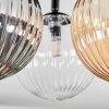 Chehalis lampa sufitowa, kula świetlna 25 cm bursztynowy, przezroczysty, przydymiony, 3-punktowe