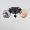 Chehalis lampa sufitowa, kula świetlna 25 cm bursztynowy, przezroczysty, przydymiony, 3-punktowe