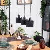 Bassagoda lampa wisząca, lampa wisząca kolory naturalne, czarny, 3-punktowe